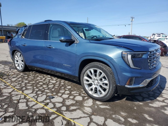 2025 GMC Acadia FWD Denali z VIN 1GKENLRS6SJ134283, wystawiony jako Copart lot #52081235 z przebiegiem 6 382 mil mil oraz Nie do naprawy • Non repairable. Historia ofert i sprzedaży dostępna na DreamBid. Obrazek 4.