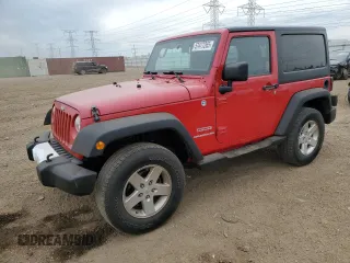2012 Jeep Wrangler Sport with VIN 1C4AJWAG3CL185003, listed as a Copart auction lot 57477265 with 74,471 mi miles and Salvage title. Bid and sale history available at DreamBid. Image 1.