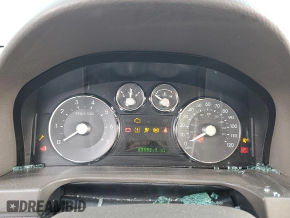 2009 Mercury Milan with VIN 3MEHM07Z49R616307, listed as a Copart auction lot 41774045 with 83,552 mi miles and Salvage Title. Bid and sale history available at DreamBid. Image 9.