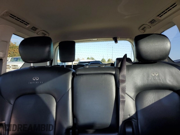 2011 Infiniti QX56 8-passenger with VIN JN8AZ2NC8B9303121, listed as a Copart auction lot 79643554 with 187,950 mi miles and Salvage Title. Bid and sale history available at carsss.com. Image 10.