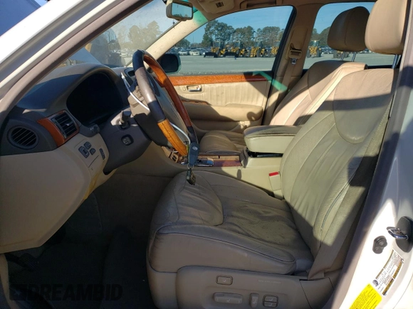 2004 Lexus LS 430 with VIN JTHBN36F340156349, listed as a Copart auction lot 80423334 with 206,519 mi miles and Salvage Title. Bid and sale history available at carsss.com. Image 7.