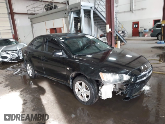 2008 Mitsubishi Lancer DE with VIN JA3AU26UX8U015865, listed as a IAAI auction lot 41108329 with 131,884 mi miles. Bid and sale history available at carsss.com. Image 1.