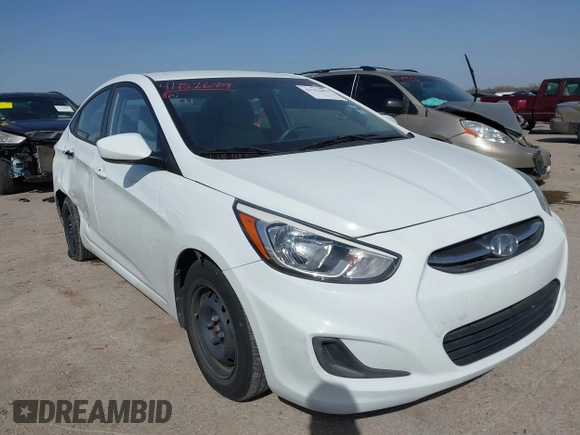 2015 Hyundai Accent GLS with VIN KMHCT4AE3FU892067, listed as a IAAI auction lot 41752679 with 72,415 mi miles and . Bid and sale history available at DreamBid. Image 1.