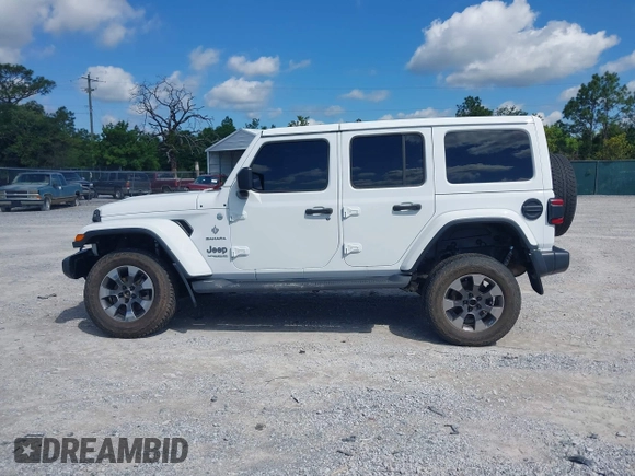 2019 Jeep Wrangler Unlimited Sahara with VIN 1C4HJXEG4KW514206, listed as a IAAI auction lot 42247094 with 45,712 mi miles and . Bid and sale history available at DreamBid. Image 14.