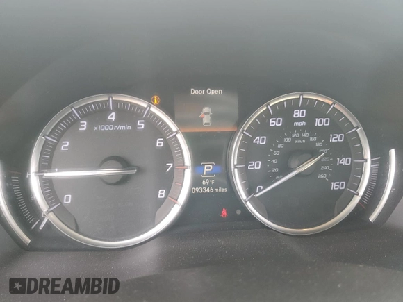 2019 Acura MDX with VIN 5J8YD4H39KL036141, listed as a Copart auction lot 53975845 with 93,346 mi miles and Salvage Title. Bid and sale history available at carsss.com. Image 9.