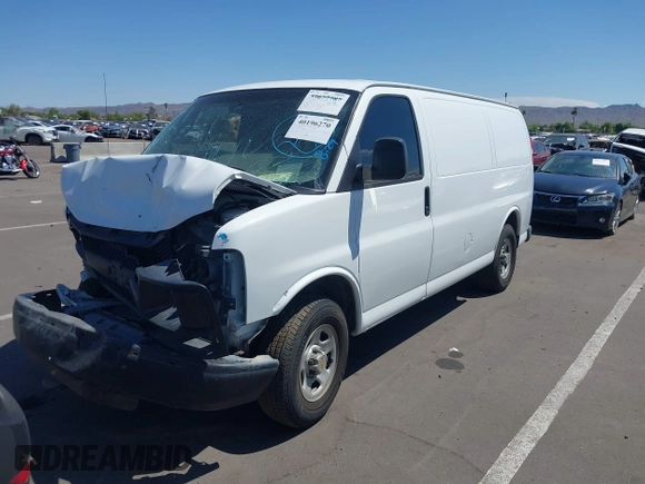 2005 Chevrolet Express Cargo with VIN 1GCFG15X151190930, listed as a IAAI auction lot 40196270 with Not provided miles and . Bid and sale history available at DreamBid. Image 2.
