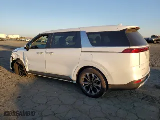 2023 Kia Carnival EX with VIN KNDNC5H31P6298462, listed as a Copart auction lot 74020744 with 14,936 mi miles and Salvage Title. Bid and sale history available at carsss.com. Image 2.