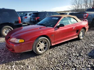 1998 Ford Mustang GT with VIN 1FAFP45X1WF248935, listed as a Copart auction lot 85225824 with 115,184 mi miles and Salvage Title. Bid and sale history available at carsss.com. Image 1.