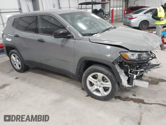 2024 Jeep Compass Sport с VIN 3C4NJDAN8RT580067, выставлен на аукционе IAAI как лот 41589835 с пробегом 29 014 миль миль и . История ставок и продаж доступна на DreamBid. Изображение 1.