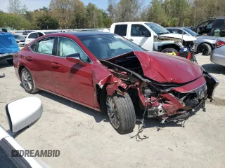 2019 Lexus ES 350 with VIN 58ABZ1B13KU010127, listed as a Copart auction lot 53339215 with 58,978 mi miles and Salvage Title. Bid and sale history available at DreamBid. Image 4.