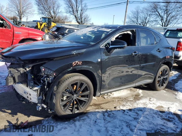 2022 Lexus NX with VIN JTJKGCEZ7N2001460, listed as a Copart auction lot 89335195 with 37,502 mi miles and Salvage Title. Bid and sale history available at carsss.com. Image 1.