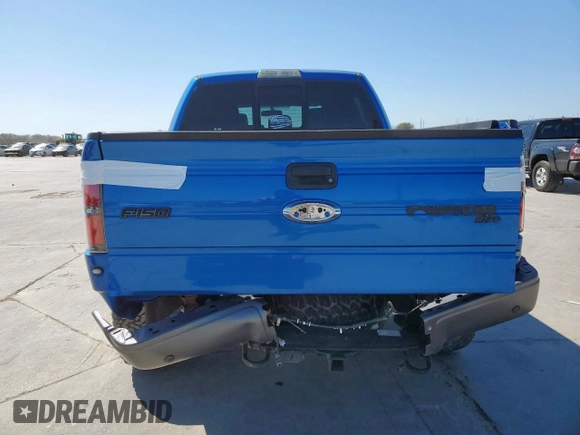 2014 Ford F-150 SVT Raptor with VIN 1FTFW1R62EFB99837, listed as a Copart auction lot 49648185 with 120,883 mi miles and Salvage Title. Bid and sale history available at carsss.com. Image 6.