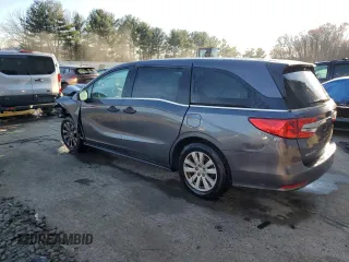 2019 Honda Odyssey LX with VIN 5FNRL6H24KB023597, listed as a Copart auction lot 81958364 with 135,347 mi miles and Salvage Title. Bid and sale history available at DreamBid. Image 2.