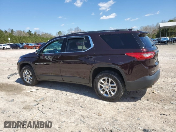 2020 Chevrolet Traverse LT Cloth with VIN 1GNERGKW7LJ200000, listed as a Copart auction lot 50799555 with 72,407 mi miles and Salvage Title. Bid and sale history available at carsss.com. Image 2.