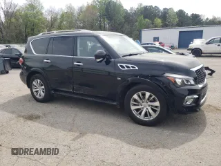2017 Infiniti QX80 z VIN JN8AZ2NF3H9644462, wystawiony jako Copart lot #50881475 z przebiegiem 162 826 mil mil oraz Szkoda całkowita • Salvage title. Historia ofert i sprzedaży dostępna na DreamBid. Obrazek 4.