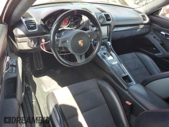 2015 Porsche Cayman S with VIN WP0AB2A80FK182830, listed as a Copart auction lot 50047385 with 107,545 mi miles and Salvage Title. Bid and sale history available at DreamBid. Image 8.