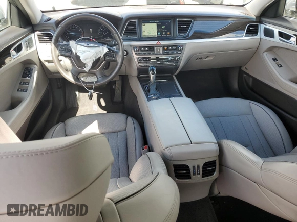 2015 Hyundai Genesis 3.8L with VIN KMHGN4JEXFU047955, listed as a Copart auction lot 48955005 with 91,274 mi miles and Salvage Title. Bid and sale history available at carsss.com. Image 8.