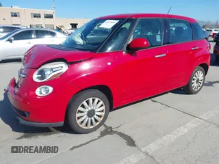 2014 FIAT 500L Easy with VIN ZFBCFABH7EZ024144, listed as a IAAI auction lot 41669080 with 113,268 mi miles and . Bid and sale history available at DreamBid. Image 2.