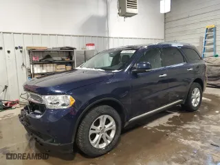 2013 Dodge Durango Crew with VIN 1C4RDJDG9DC584699, listed as a Copart auction lot 47268465 with 181,187 mi miles and Salvage Title. Bid and sale history available at carsss.com. Image 1.