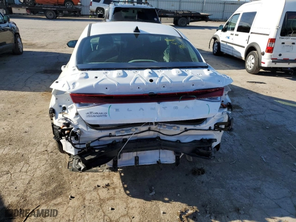 2024 Hyundai Elantra SEL with VIN KMHLM4DG0RU755764, listed as a Copart auction lot 82397224 with 13,349 mi miles and Salvage Title. Bid and sale history available at carsss.com. Image 6.