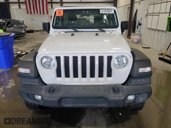 2021 Jeep Wrangler Unlimited Sport S z VIN 1C4HJXDG4MW509446, wystawiony jako Copart lot #51453655 z przebiegiem 55 154 mil mil oraz Szkoda całkowita • Salvage title. Historia ofert i sprzedaży dostępna na DreamBid. Obrazek 5.