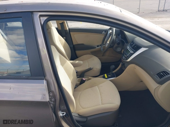2012 Hyundai Accent GLS with VIN KMHCT4AE6CU201674, listed as a IAAI auction lot 40781309 with 90,356 mi miles. Bid and sale history available at carsss.com. Image 5.