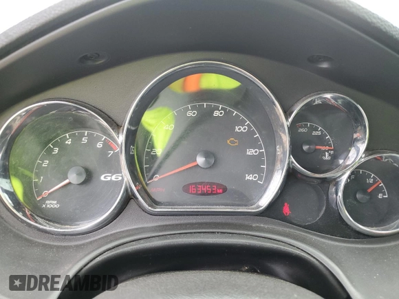 2008 Pontiac G6 GT with VIN 1G2ZH36N884303332, listed as a Copart auction lot 50600565 with 163,453 mi miles and Salvage Title. Bid and sale history available at carsss.com. Image 9.