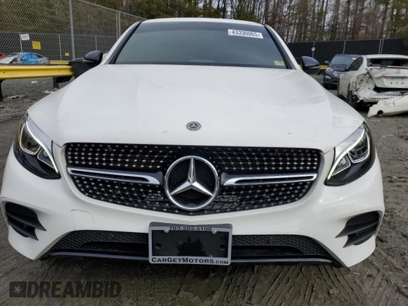2018 Mercedes-Benz GLC with VIN WDC0J4KB4JF408609, listed as a Copart auction lot 43330065 with 11,870 mi miles and Salvage Title. Bid and sale history available at carsss.com. Image 5.