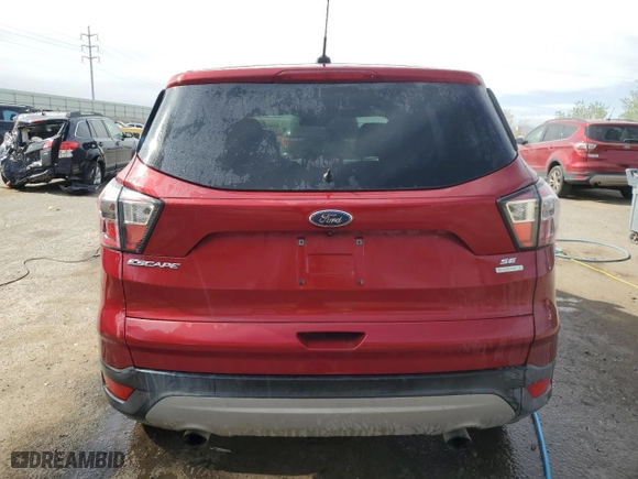 2017 Ford Escape SE with VIN 1FMCU0GD9HUA38563, listed as a Copart auction lot 49786605 with 80,439 mi miles and Clean Title. Bid and sale history available at carsss.com. Image 6.