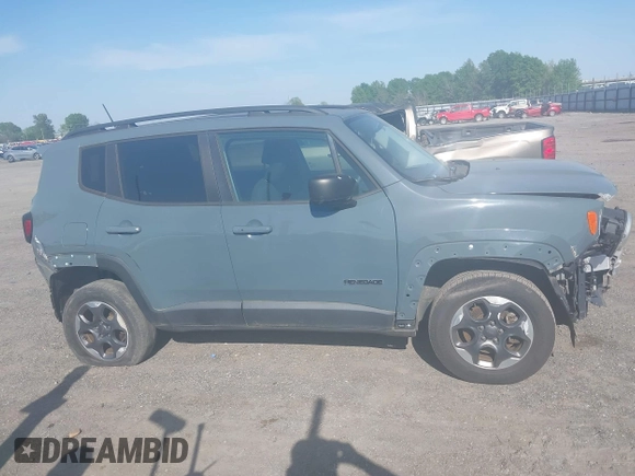 2017 Jeep Renegade Sport with VIN ZACCJBAB5HPF77358, listed as a IAAI auction lot 41988784 with 99,331 mi miles and . Bid and sale history available at carsss.com. Image 14.