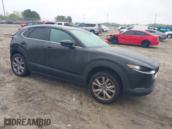 2020 Mazda CX-30 Select with VIN 3MVDMBCL3LM104988, listed as a IAAI auction lot 41951565 with 53,685 mi miles and . Bid and sale history available at DreamBid. Image 1.