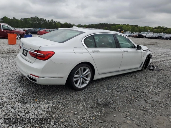 2018 BMW 7 Series 750i with VIN WBA7F0C53JGM22614, listed as a Copart auction lot 51787515 with Not Provided miles and Salvage Title. Bid and sale history available at carsss.com. Image 3.