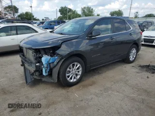 2021 Chevrolet Equinox LT with VIN 3GNAXKEV0ML305045, listed as a Copart auction lot 61082955 with 138,509 mi miles and Salvage title. Bid and sale history available at DreamBid. Image 1.