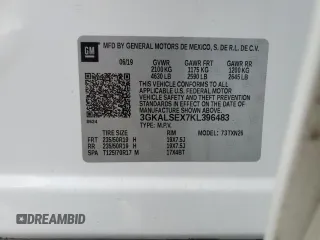 2019 GMC Terrain Denali with VIN 3GKALSEX7KL396483, listed as a Copart auction lot 50463135 with 93,860 mi miles and Salvage Title. Bid and sale history available at DreamBid. Image 15.