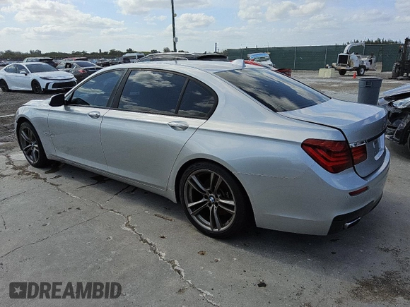 2013 BMW 7 Series 740Li with VIN WBAYE4C51DD137026, listed as a Copart auction lot 54016125 with 131,879 mi miles and Clean title. Bid and sale history available at DreamBid. Image 2.