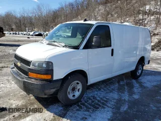2019 Chevrolet Express Cargo Van with VIN 1GCWGAFG2K1305187, listed as a Copart auction lot 44961535 with 16,054 mi miles and Clean Title. Bid and sale history available at carsss.com. Image 1.