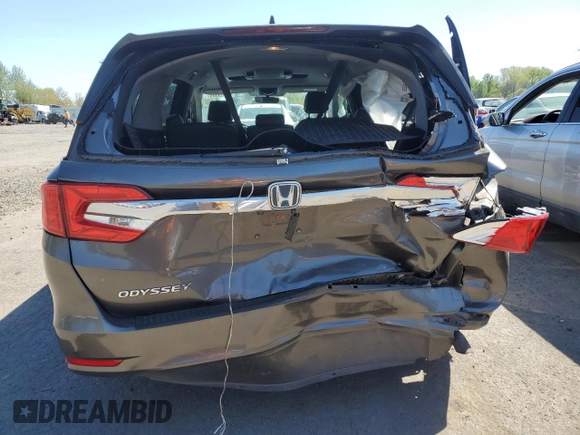 2018 Honda Odyssey EX-L z VIN 5FNRL6H71JB016424, wystawiony jako Copart lot #53859505 z przebiegiem 91 669 mil mil oraz Szkoda całkowita • Salvage title. Historia ofert i sprzedaży dostępna na DreamBid. Obrazek 6.