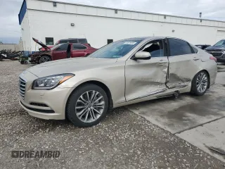 2015 Hyundai Genesis 3.8L z VIN KMHGN4JEXFU041783, wystawiony jako Copart lot #54870485 z przebiegiem 142 146 mil mil oraz Szkody całkowita. Historia ofert i sprzedaży dostępna na DreamBid. Obrazek 1.