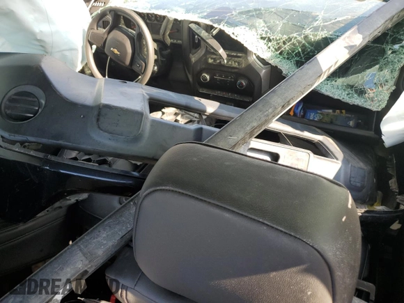 2021 Chevrolet Silverado 1500 Custom with VIN 1GCRWBEH2MZ192006, listed as a Copart auction lot 45451075 with Not Provided miles and Salvage Title. Bid and sale history available at DreamBid. Image 8.