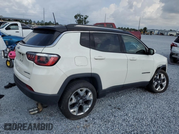 2019 Jeep Compass Limited with VIN 3C4NJDCB1KT672484, listed as a Copart auction lot 57934455 with 72,051 mi miles and Non repairable. Bid and sale history available at DreamBid. Image 3.