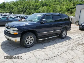 2005 Chevrolet Tahoe LS z VIN 1GNEK13T55J220027, wystawiony jako Copart lot #55287955 z przebiegiem 143 271 mil mil oraz Szkoda całkowita • Salvage title. Historia ofert i sprzedaży dostępna na DreamBid. Obrazek 1.