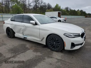 2021 BMW 5 Series 530i xDrive with VIN WBA13BJ07MCF93964, listed as a Copart auction lot 57125345 with 59,216 mi miles and Salvage title. Bid and sale history available at DreamBid. Image 4.