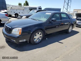 2002 Cadillac DeVille DTS with VIN 1G6KF57972U204933, listed as a Copart auction lot 66393594 with 54,271 mi miles and Clean Title. Bid and sale history available at carsss.com. Image 1.