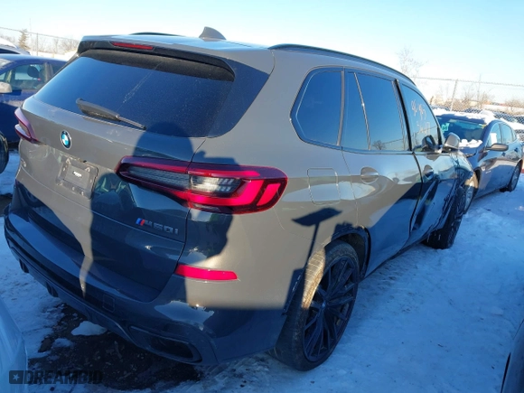 2022 BMW X5 M50i with VIN 5UXJU4C05N9K43316, listed as a IAAI auction lot 41320411 with 42,965 mi miles. Bid and sale history available at carsss.com. Image 4.
