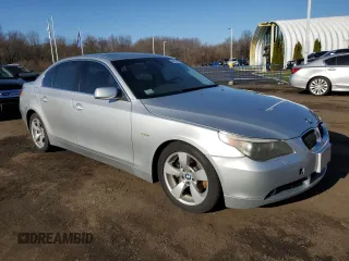 2006 BMW 5 Series 530i with VIN WBANE73526CM30060, listed as a Copart auction lot 49921775 with 168,962 mi miles and Salvage Title. Bid and sale history available at carsss.com. Image 4.
