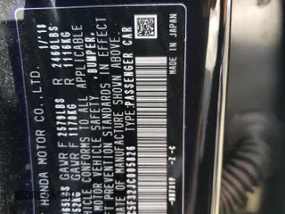 2018 Honda Clarity Plug-In Hybrid Touring with VIN JHMZC5F32JC005826, listed as a Copart auction lot 73752004 with 42,152 mi miles and Salvage Title. Bid and sale history available at carsss.com. Image 12.