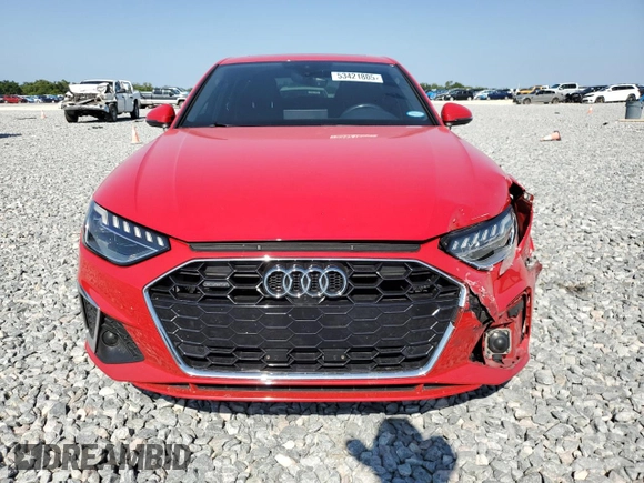 2023 Audi A4 S line Premium Plus with VIN WAUEAAF43PN006551, listed as a Copart auction lot 53421805 with 49,285 mi miles and Salvage Title. Bid and sale history available at DreamBid. Image 5.
