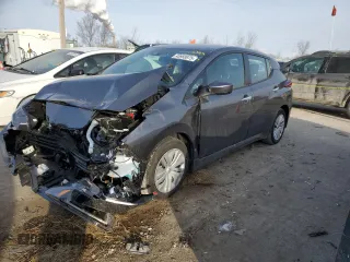 2025 Nissan LEAF S with VIN 1N4AZ1BV0SC563095, listed as a Copart auction lot 45959975 with 669 mi miles and Salvage Title. Bid and sale history available at carsss.com. Image 1.