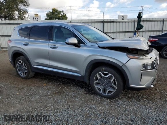 2023 Hyundai Santa Fe Hybrid SEL Premium with VIN 5NMS3DA14PH003881, listed as a Copart auction lot 72034954 with 59,021 mi miles and Salvage Title. Bid and sale history available at carsss.com. Image 4.