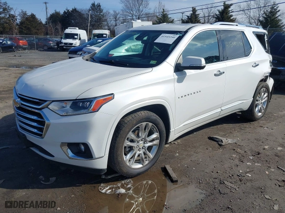 2021 Chevrolet Traverse High Country with VIN 1GNEVNKW9MJ200257, listed as a IAAI auction lot 41545240 with 72,842 mi miles. Bid and sale history available at carsss.com. Image 17.